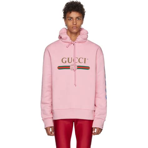 pink hoodie gucci|Gucci pink hoodie rainbow.